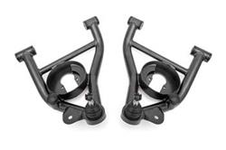 Control Arms, Tubular, Front Lower, Steel, Black Hammertone Powdercoated, Buick, Chevy, Oldsmobile, Pontiac, Pair