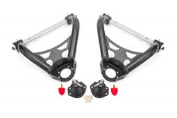 Control Arms, Tubular, Front, Upper, Steel, Black Hammertone Powdercoated, Buick, Chevy, Oldsmobile, Pontiac, Pair