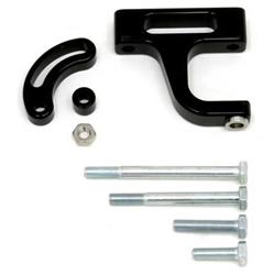 Alternator Bracket, Aluminum, Black Anodized,  Upper/Lower Bracket, Chevy, Small Block, Kit