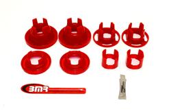 Bushings, Rear Cradle, Polyurethane, Red, Street Version, Insert Only, Chevy, Kit
