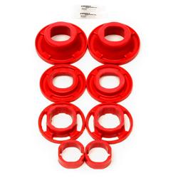 Bushings, Rear Cradle, Inserts Only, Polyurethane, Red, Street Version, Chevy, Kit