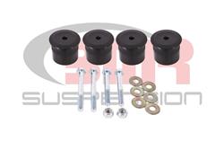 Differential Housing Mount Bushings, Differential Bushings, Billet Aluminum, Black Anodized, Rear Differential Position, Ford, Kit