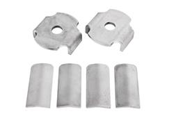 Cradle Bushing Inserts, Rear, Steel, Natural, Ford, Kit