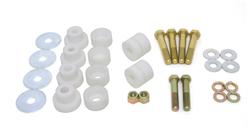 Body Mount Bushings, Delrin, White, Hardware, Chevy, Pontiac, Kit