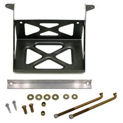 Battery Relocation Mount, Tray, Black Hammertone Powdercoated, Chevy, Pontiac, Each