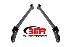 Chassis Stiffeners, Cradle Chassis Braces, Rear, Steel, Hammertone Powdercoat, Attaches To Front Section of the Cradle and Frame, Chevy, Pair