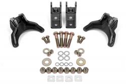 Coilover conversion kit, rear, non-adj shock mt, w/o CAB, Black Hammertone, 1982-2002, 3rd Gen F-Body