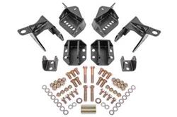 Coilover conversion kit, rear, adjustable shock mt, w/ CAB, Black Hammertone, 1964-1972, A-Body