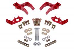 Coilover conversion kit, rear, non-adj shock mount, w/o CAB, Red, 1978-1987, G-Body