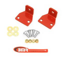 Reinforcement Brackets, Sway Bar End Link, Steel, Red Powdercoated, Chevy, Pontiac, Kit