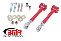 Sway Bar End Links, Polyurethane Bushings, Greasable, Red Powdercoat, Rear, Pair