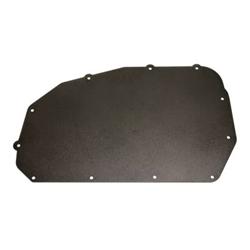 A/C - Heater Delete Panel, Aluminum, Black Hammertone Powdercoated, Chevy, Buick, Oldsmobile, Pontiac, Each