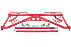 Seat Belt Bars, Rear, Red Powdercoated, Ford, Each