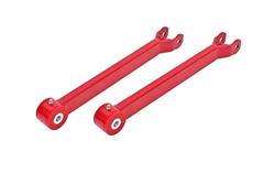 Control Arms, Lower Trailing Arms, Tubular, Rear, Steel, Red Powdercoated, Dodge, Pair