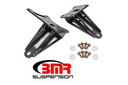 Motor Mounts, Block Mount, Bolt-In, Steel, Black Hammertone Powdercoated, Ford, Pair