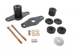 Motor mount kit, solid bushings, Black Anodized, 2011-2020, Charger