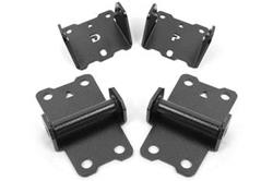 Motor mount kit, upper and lower, solid (MM331 and MM334), Black Hammertone, 1982-1992, 3rd Gen F-Body