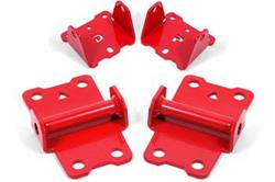 Motor mount kit, upper and lower, solid (MM331 and MM334), Red, 1982-1992, 3rd Gen F-Body