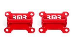 Motor Mounts, Engine Side, Solid, Steel, LS only, Red Powdercoat, Chevy, Pontiac, 4th Gen F-Body, Pair