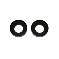Coil Spring Seats, QA1 Shocks, Black Hammertone Powdercoated, Chevy, Pontiac, Pair
