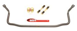 Sway Bar, Front, Solid Steel, Black Hammertone Powdercoated, 1 1/8 in. Diameter, Buick, Chevy, Olds, Pontiac, Kit