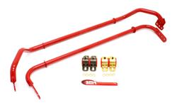 Sway Bars, Red, Hollow, Steel, 29mm Front, 25mm Rear, Chevy, Kit