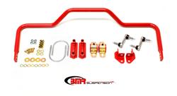 Sway Bar, Rear, Hollow, Steel, Red Powdercoated, 1.125 in. Diameter, Buick, Chevy, Pontiac, Kit