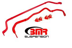 Sway Bars, Front and Rear, Hollow, Steel, Red Powdercoated, 1.250 in. Diameter, Chevy, Kit