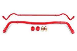 Sway bar kit with bushings, front (SB111R) and rear (SB112R), Red, 2008-2020, Challenger