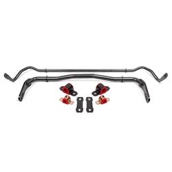 Sway bar kit with bushings, front (SB114H) and rear (SB115H), Black Hammertone, 2008-2020, Challenger