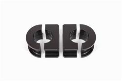 Sway bar mount, billet alum mount, 1.25" delrin bushing, Black