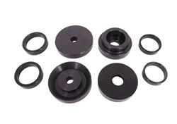 Rear Cradle Bushings, Lockout, Aluminum, Black Anodized, Dodge, Kit