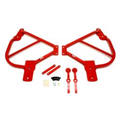 Subframe Connectors, Bolt-On, Red Powdercoated, Steel, Chevy, Pair