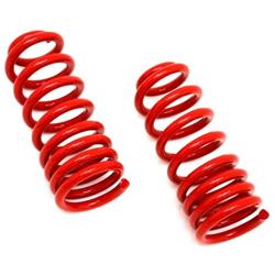 Lowering Springs, 1.250 in., Coil, Front, Red Powdercoated, Chevy, Pontiac, Pair