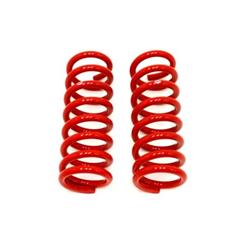 Lowering Springs, 1 in., Coil, Front, Red Powdercoated, Buick, Chevy, Oldsmobile, Pontiac, Pair