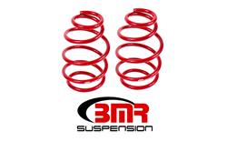 Lowering Springs, 1 in., Coil, Front, Red Powdercoated, Pair