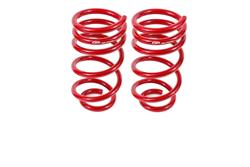 Lowering Springs, 1 in., Coil, Rear, Red Powdercoated, Pair
