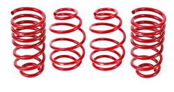 Lowering Springs, 1.4 in. Front, 1.4 in. Rear, Red Powdercoated, Chevy, Pair