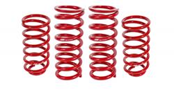 Lowering Springs, 1.0 in. Front, 1.0 in. Rear, Red Powdercoated, Ford, Mercury, Set of 4