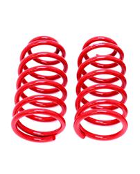 Lowering Springs, 1 in. Rear, Red Powdercoated, Ford, Pair