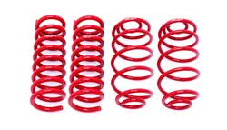 Lowering Springs, 1.0 in. Front, 1.0 in. Rear, Red Powdercoated, Buick, Chevy, GMC, Olds, Pontiac, Set of 4