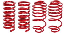 Lowering Springs, Front and Rear, Coil Type, Red Powdercoated, Buick, Chevy, GMC, Olds, Pontiac, Set of 4