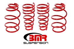 Lowering Springs, 1.2 in. Front, 1.2 in. Rear, Red Powdercoated, Chevy, Kit