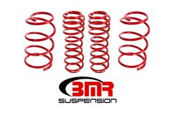 Lowering Springs, 1.50 in. Front, 1.50 in. Rear, Red Powdercoated, Ford, Kit