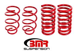Lowering Springs, Front and Rear, Coil Type, Red Powdercoated, Ford, Kit