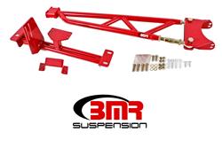 Torque Arm, Tunnel Mount, Stock Exhaust, Steel, Red Powdercoated, Chevrolet, Pontiac, Each
