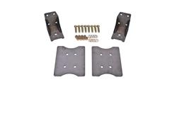 Torque Box Reinforcement Plates, Lower, Rear, Steel, Black Hammertone Powdercoated, Ford, Kit