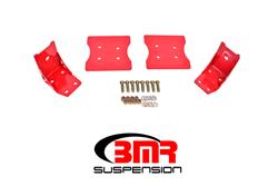 Torque Box Reinforcement Plates, Lower, Rear, Steel, Red Powdercoated, Ford, Kit