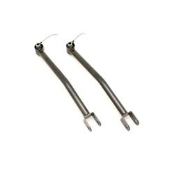 Control Arms, Tubular, Rear, Lower, Steel, Black Hammertone Powdercoated, Cadillac, Pair