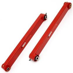 Control Arms, Tubular/Boxed, Rear, Lower, Steel, Red Powdercoated, Ford, Pair